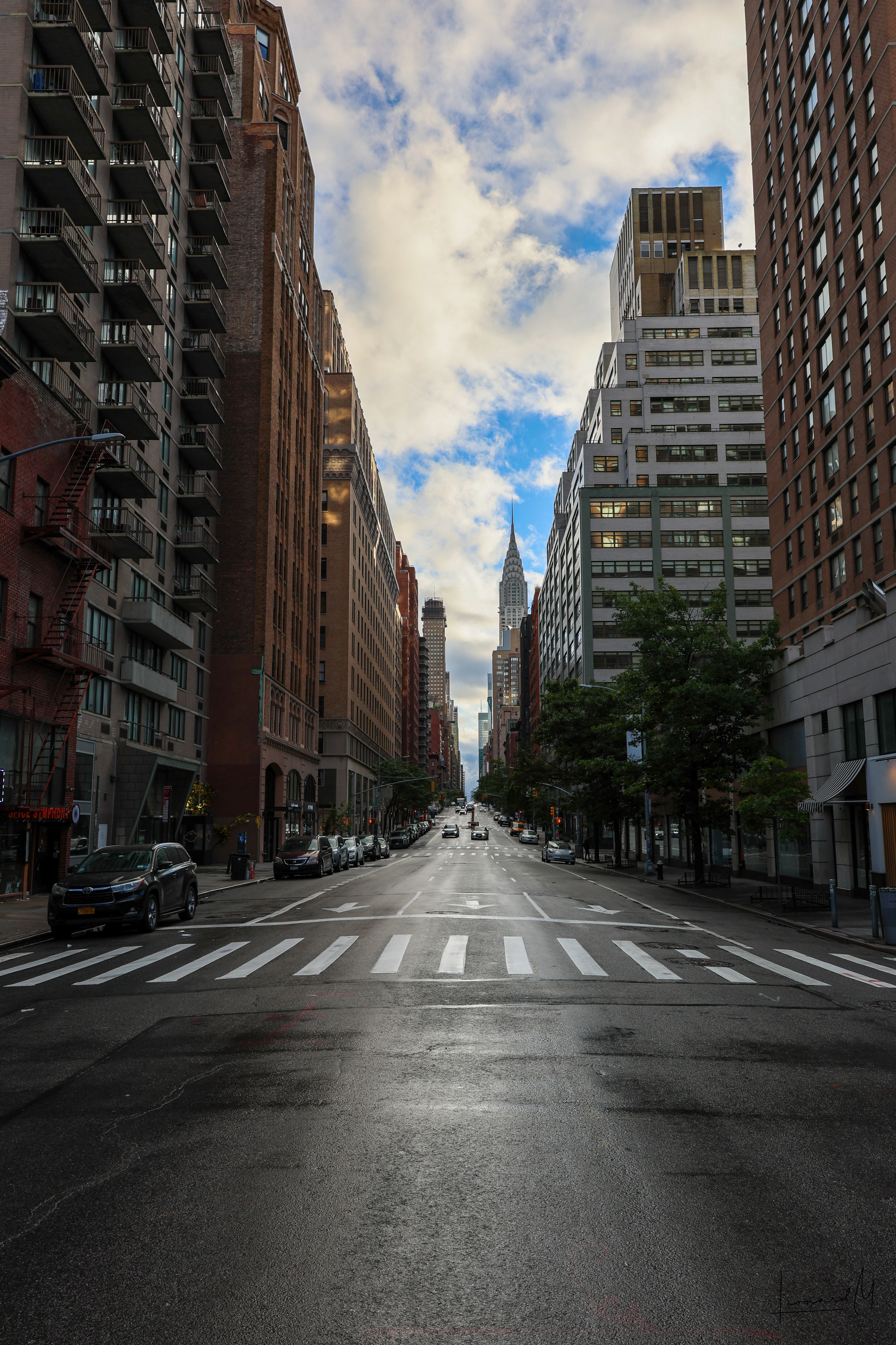 Looking Down The Street